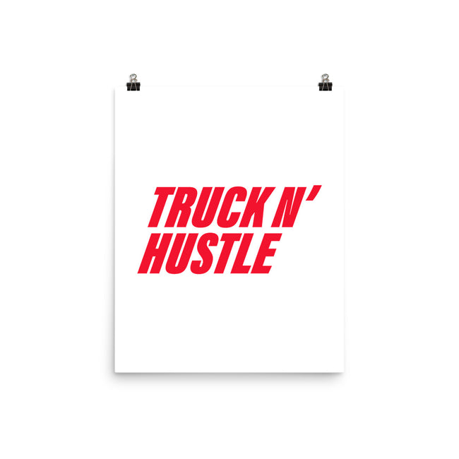 TNH Red-None-Matte-Poster-truck-n-hustle