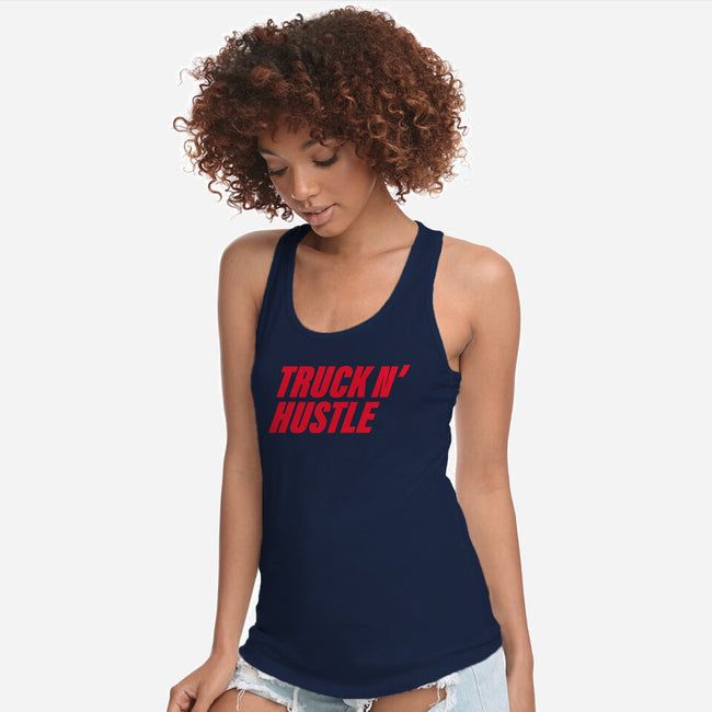 TNH Red-Womens-Racerback-Tank-truck-n-hustle