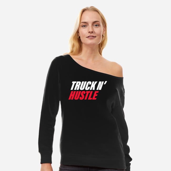 TNH Classic-Womens-Off Shoulder-Sweatshirt-truck-n-hustle