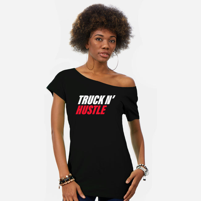 TNH Classic-Womens-Off Shoulder-Tee-truck-n-hustle