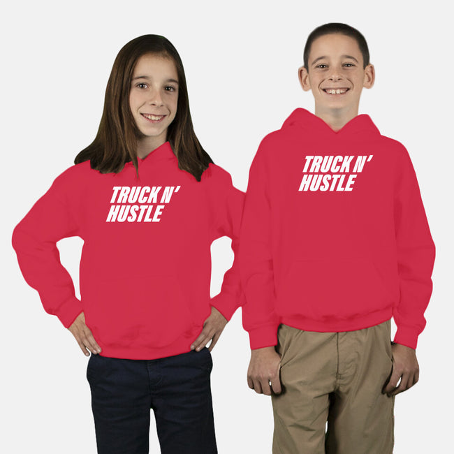 TNH White-Youth-Pullover-Sweatshirt-truck-n-hustle