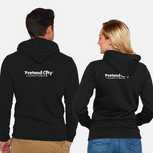 Pretend City White-unisex zip-up sweatshirt-Pretend City
