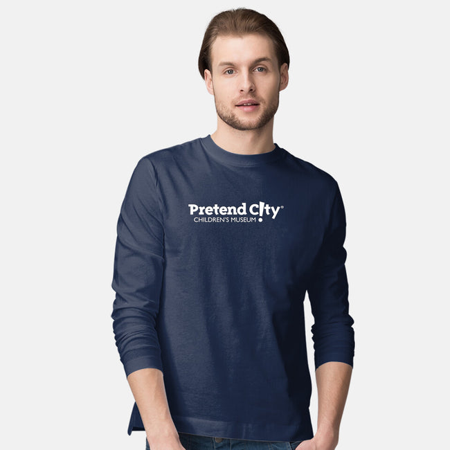 Pretend City White-mens long sleeved tee-Pretend City