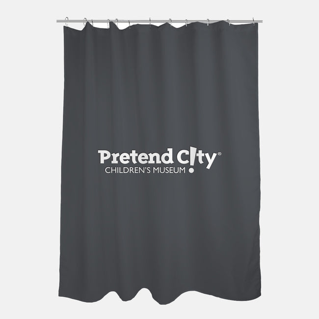 Pretend City White-none polyester shower curtain-Pretend City