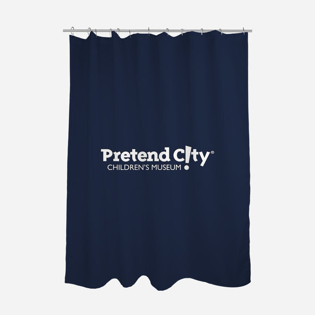 Pretend City White-none polyester shower curtain-Pretend City