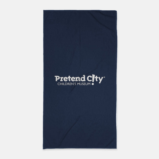 Pretend City White-none beach towel-Pretend City