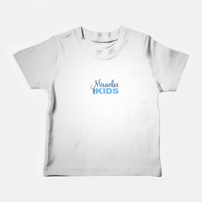 Miracles For Kids Stacked-baby basic tee-Miracles For Kids