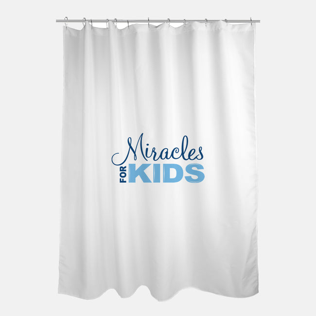 Miracles For Kids Stacked-none polyester shower curtain-Miracles For Kids