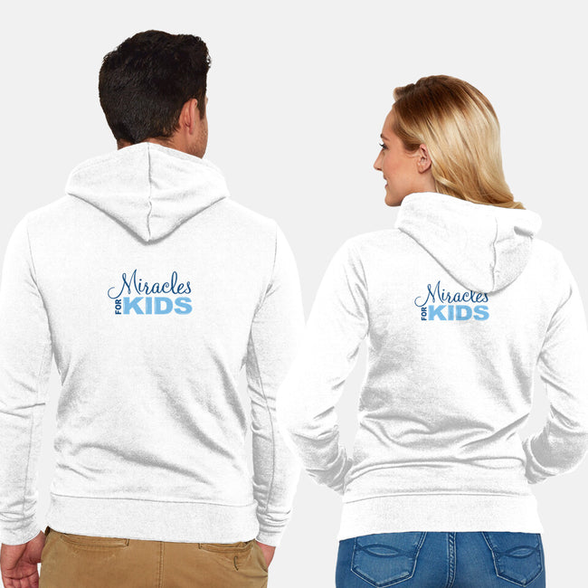 Miracles For Kids Stacked-unisex zip-up sweatshirt-Miracles For Kids