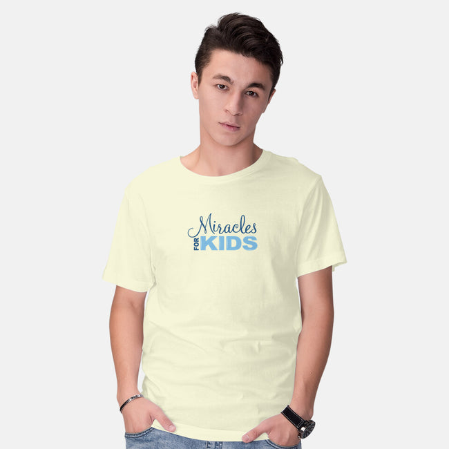 Miracles For Kids Stacked-mens basic tee-Miracles For Kids