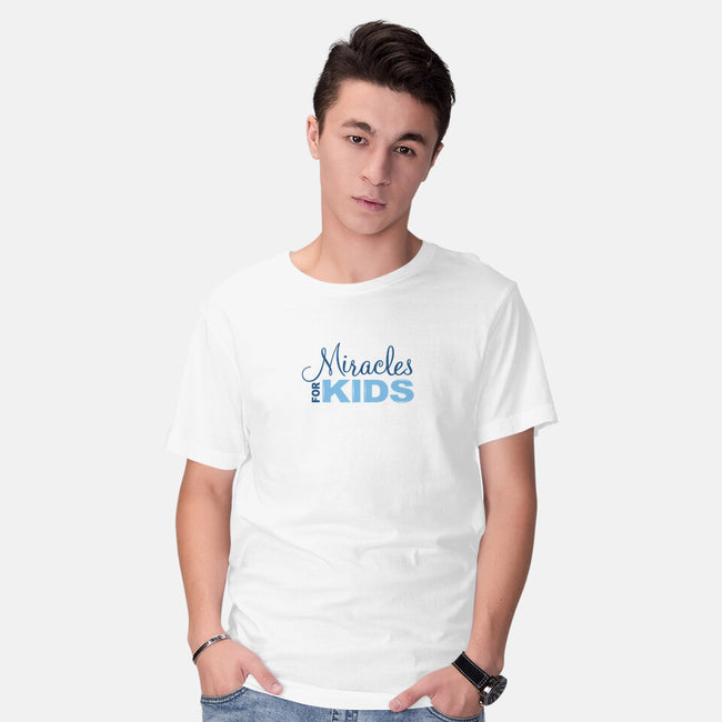 Miracles For Kids Stacked-mens basic tee-Miracles For Kids