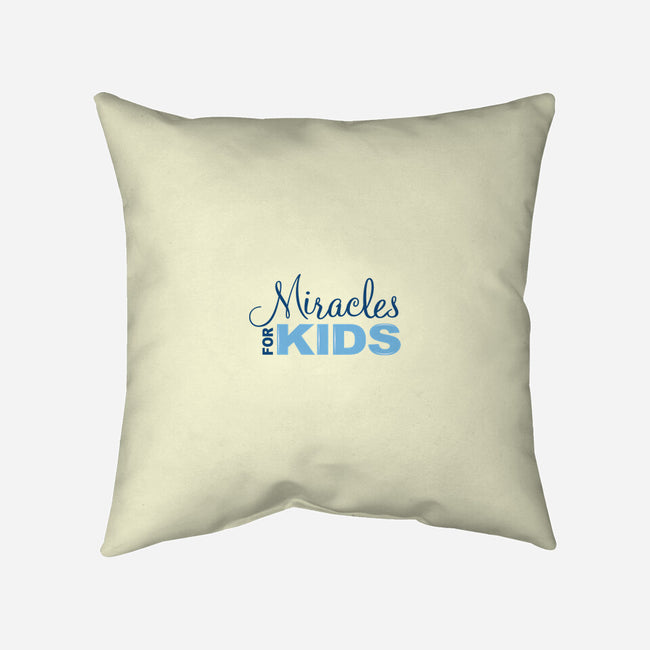 Miracles For Kids Stacked-none removable cover w insert throw pillow-Miracles For Kids