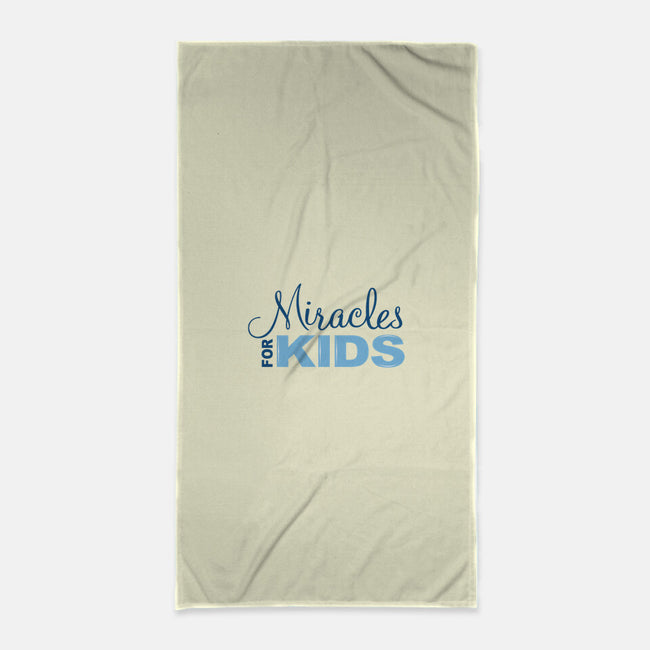 Miracles For Kids Stacked-none beach towel-Miracles For Kids