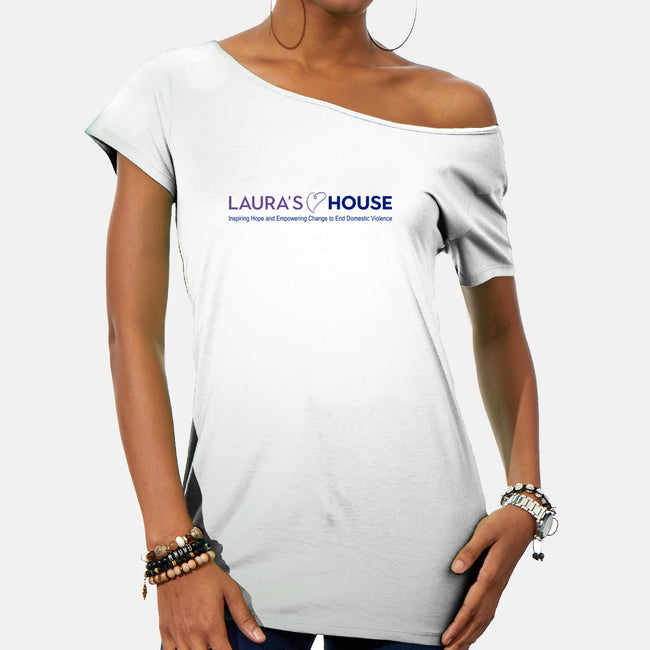 Laura's House-womens off shoulder tee-Laura's House