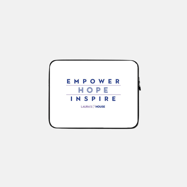 Inspiring Hope-none zippered laptop sleeve-Laura's House