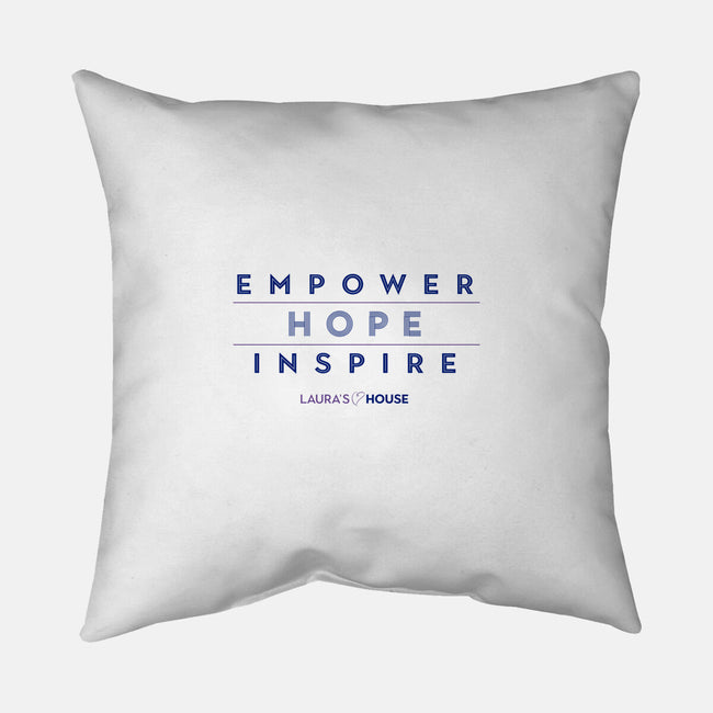 Inspiring Hope-none non-removable cover w insert throw pillow-Laura's House