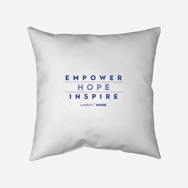 Inspiring Hope-none non-removable cover w insert throw pillow-Laura's House