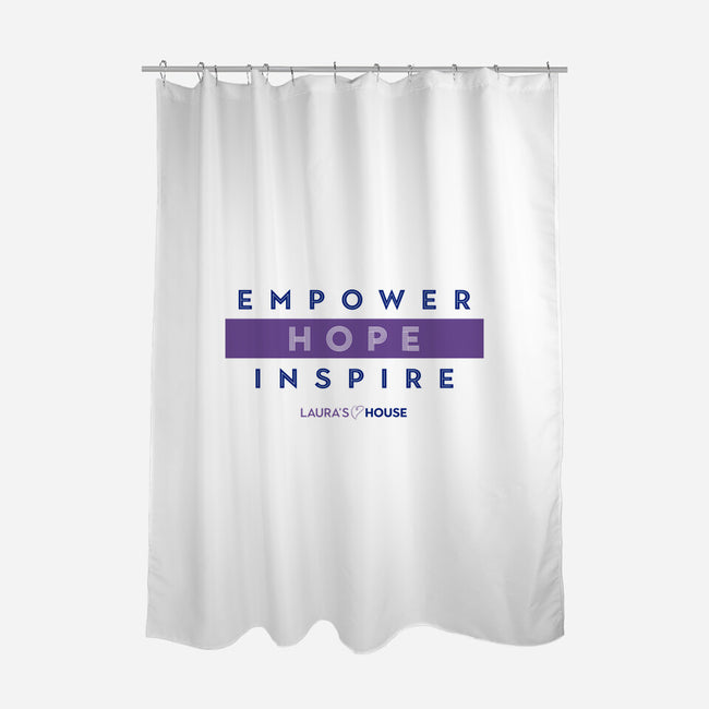 Empowering Change-none polyester shower curtain-Laura's House
