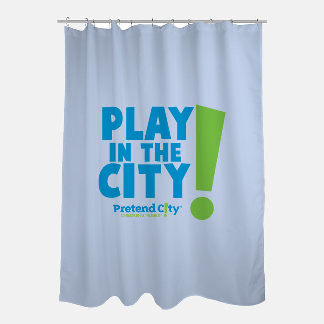 Play in the City-none polyester shower curtain-Pretend City