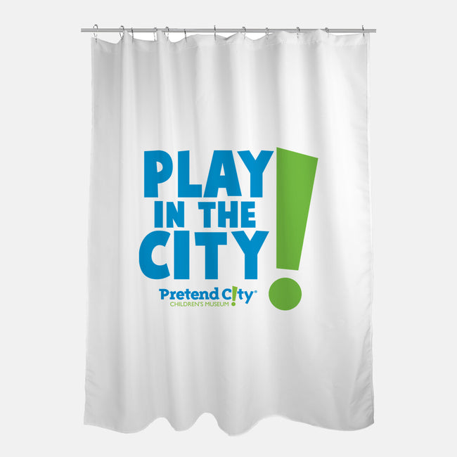 Play in the City-none polyester shower curtain-Pretend City