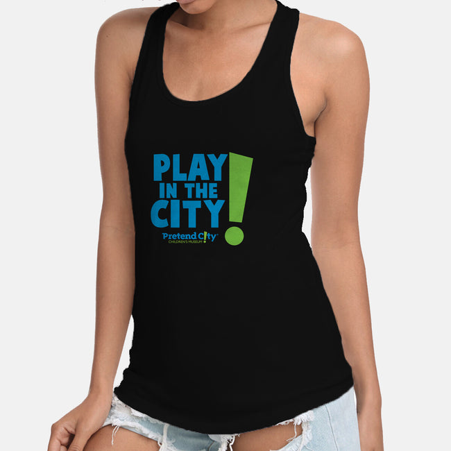 Play in the City-womens racerback tank-Pretend City