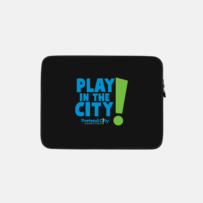 Play in the City-none zippered laptop sleeve-Pretend City