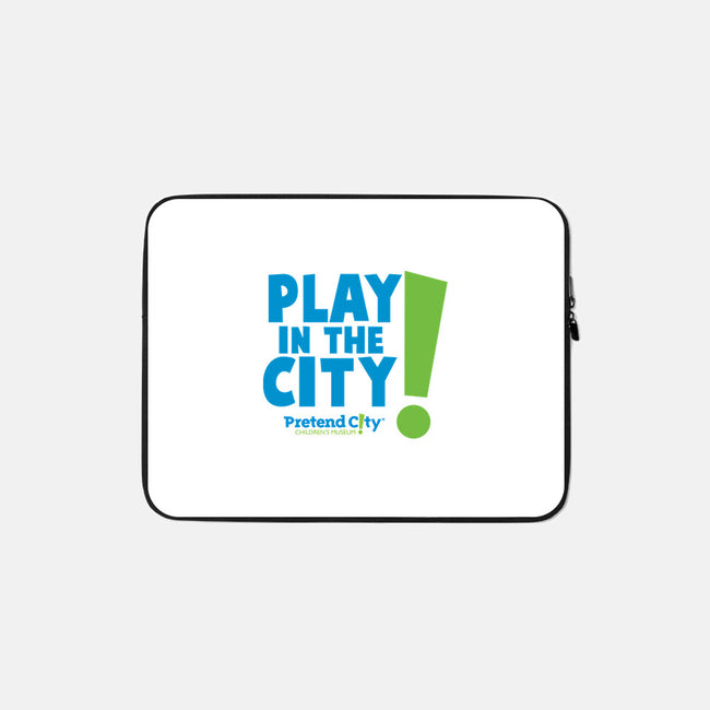 Play in the City-none zippered laptop sleeve-Pretend City