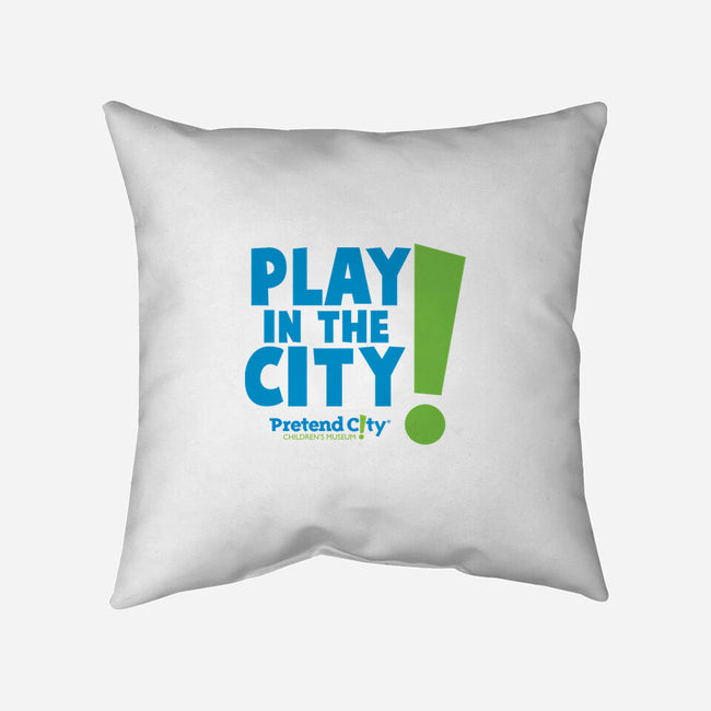 Play in the City-none removable cover w insert throw pillow-Pretend City