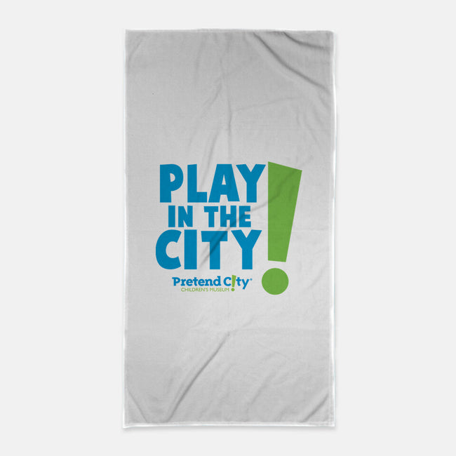 Play in the City-none beach towel-Pretend City
