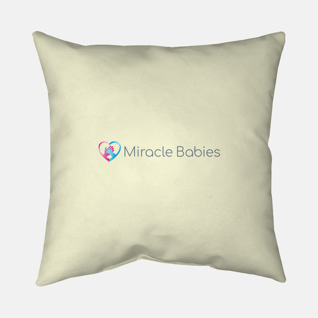 Miracle Babies-none removable cover w insert throw pillow-Miracle Babies