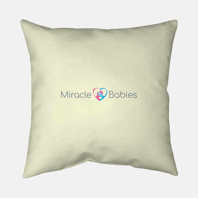 Miracle Babies Classic-none removable cover throw pillow-Miracle Babies