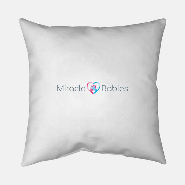 Miracle Babies Classic-none removable cover throw pillow-Miracle Babies