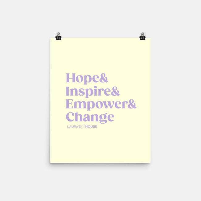 Inspire-none matte poster-Laura's House