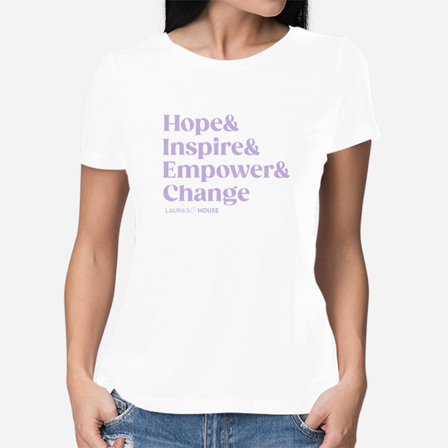 Inspire-womens basic tee-Laura's House