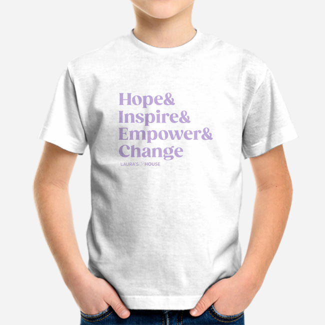 Inspire-youth basic tee-Laura's House
