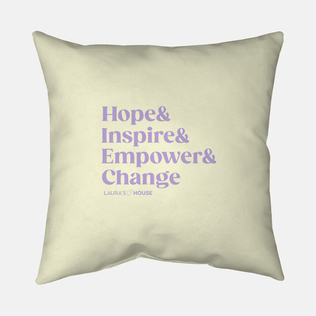 Inspire-none removable cover w insert throw pillow-Laura's House
