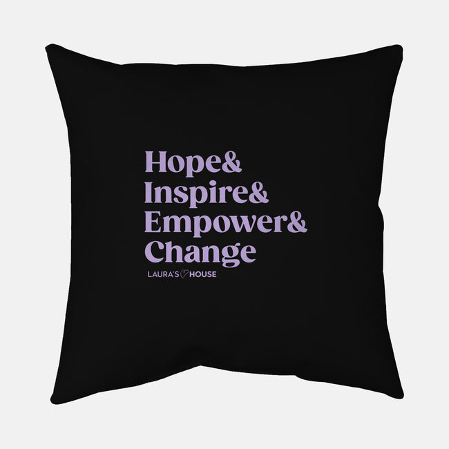 Inspire-none removable cover throw pillow-Laura's House