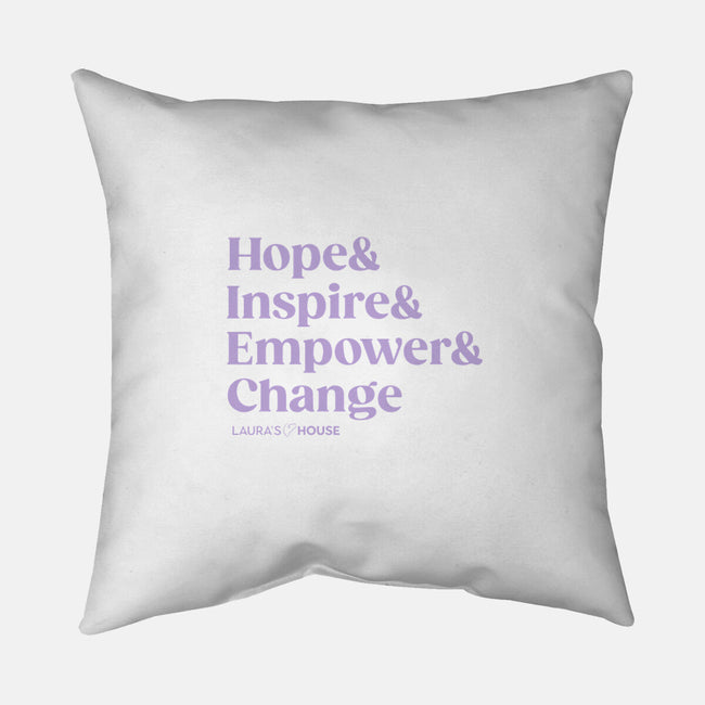 Inspire-none removable cover throw pillow-Laura's House