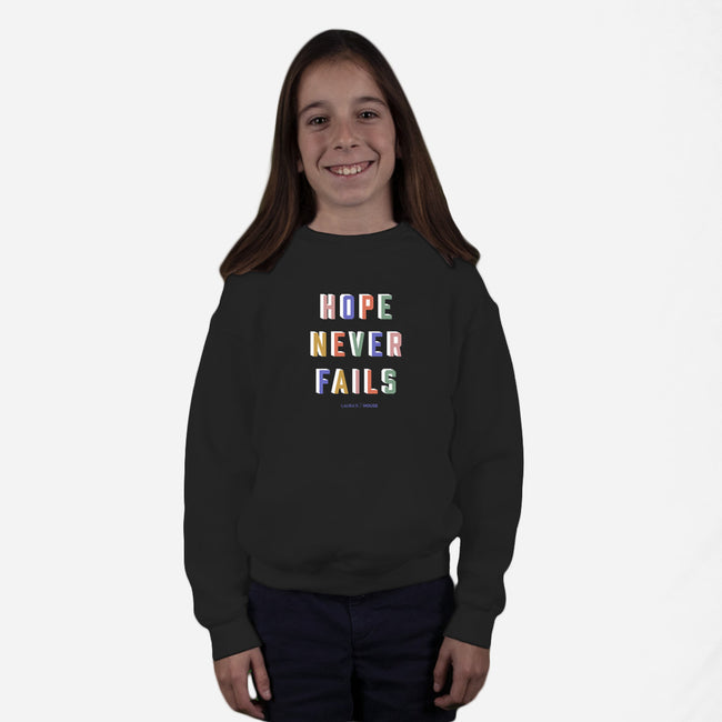 Hope In Action-youth crew neck sweatshirt-Laura's House