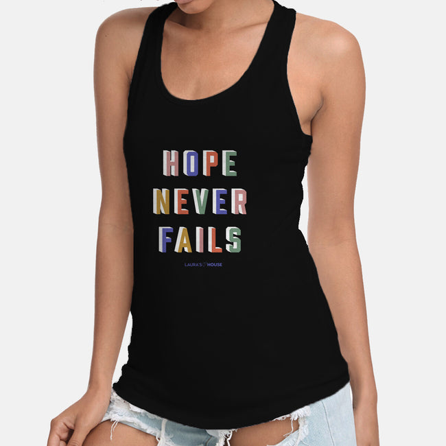 Hope In Action-womens racerback tank-Laura's House