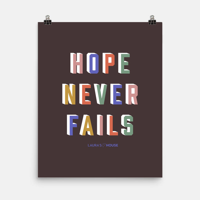 Hope In Action-none matte poster-Laura's House