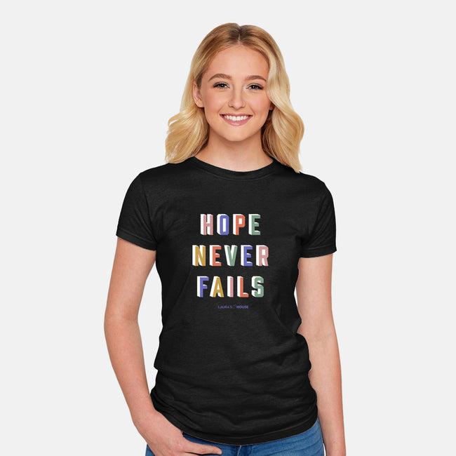 Hope In Action-womens fitted tee-Laura's House