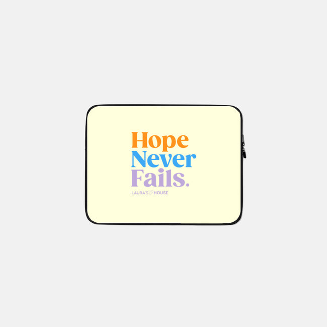 Hope-none zippered laptop sleeve-Laura's House