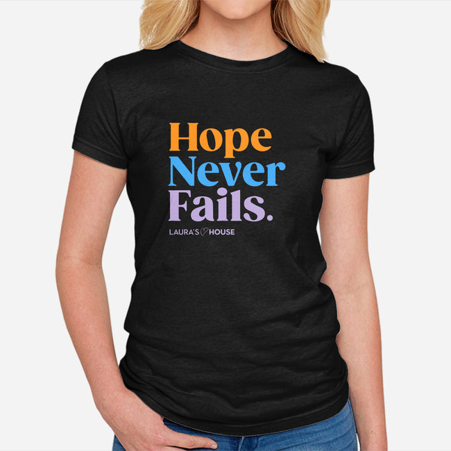 Hope-womens fitted tee-Laura's House