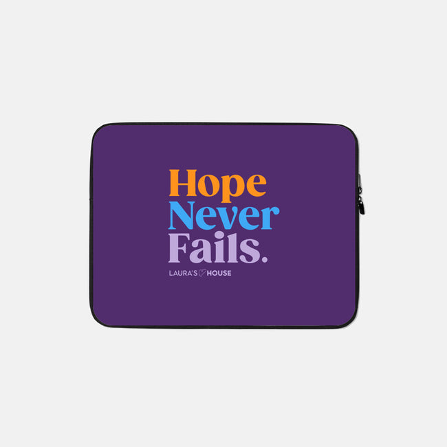 Hope-none zippered laptop sleeve-Laura's House