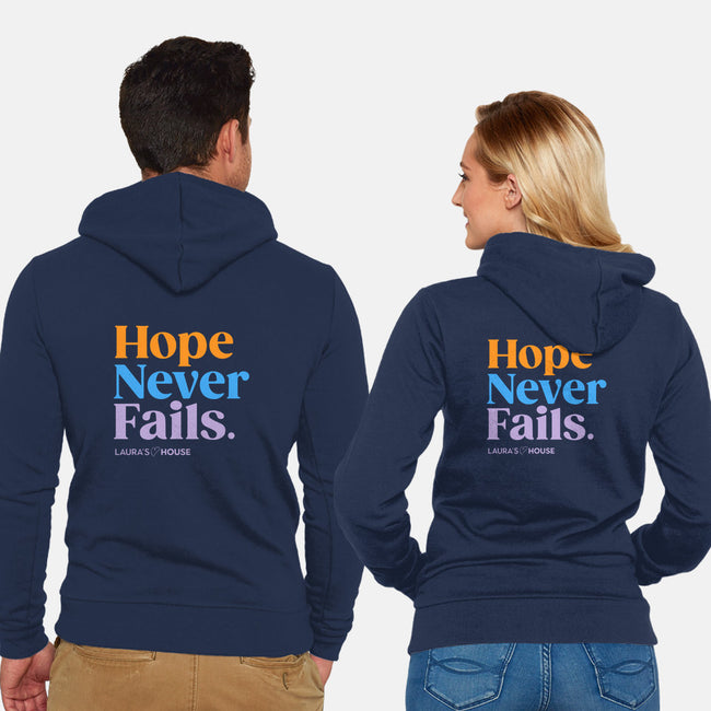 Hope-unisex zip-up sweatshirt-Laura's House