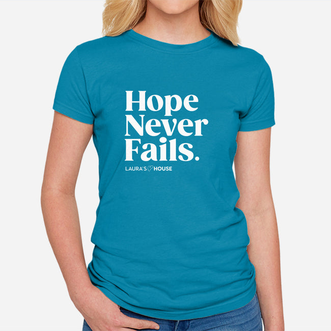 Never Fails-womens fitted tee-Laura's House