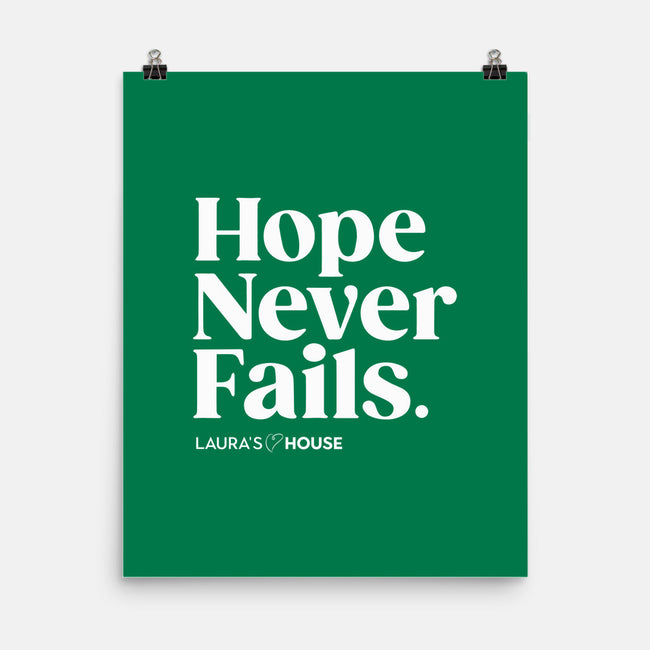Never Fails-none matte poster-Laura's House