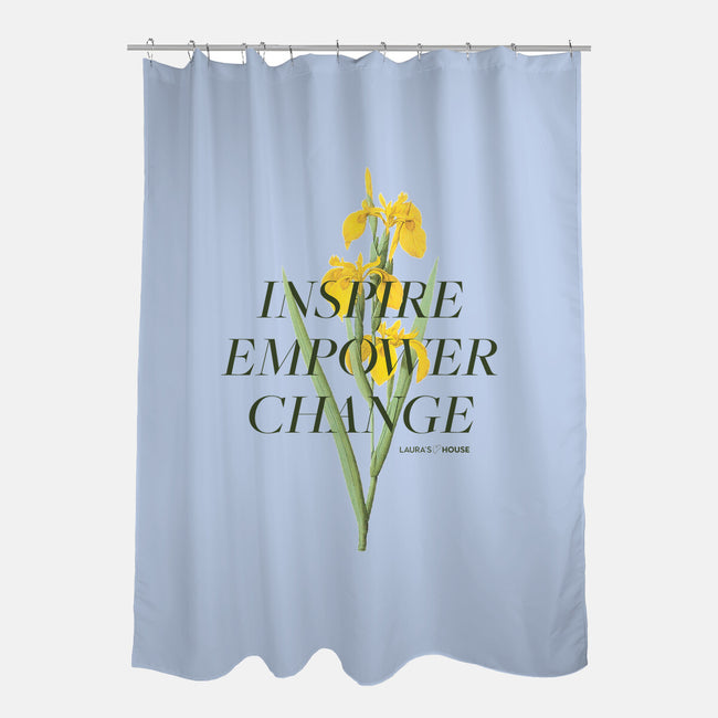 Iris-none polyester shower curtain-Laura's House