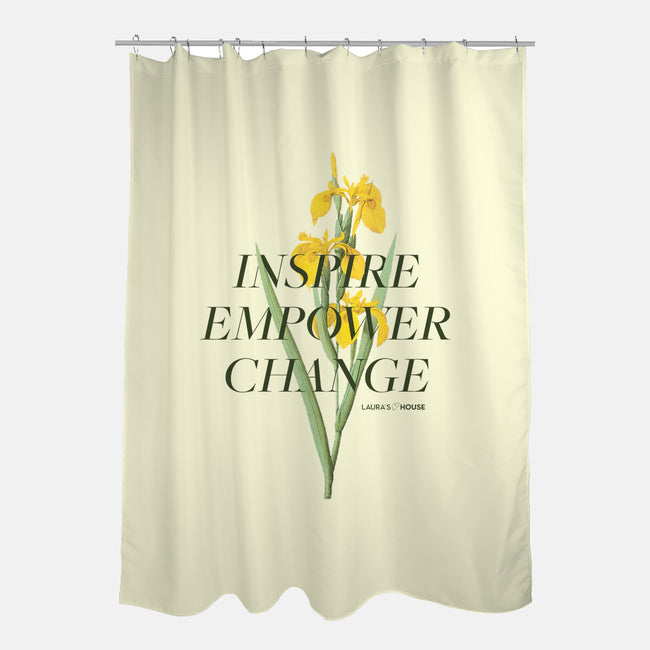 Iris-none polyester shower curtain-Laura's House